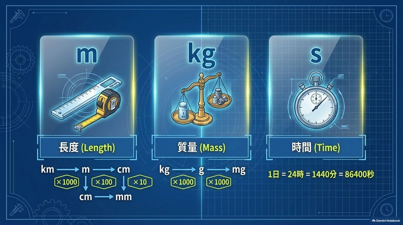 圖卡 D｜三大基本物理量