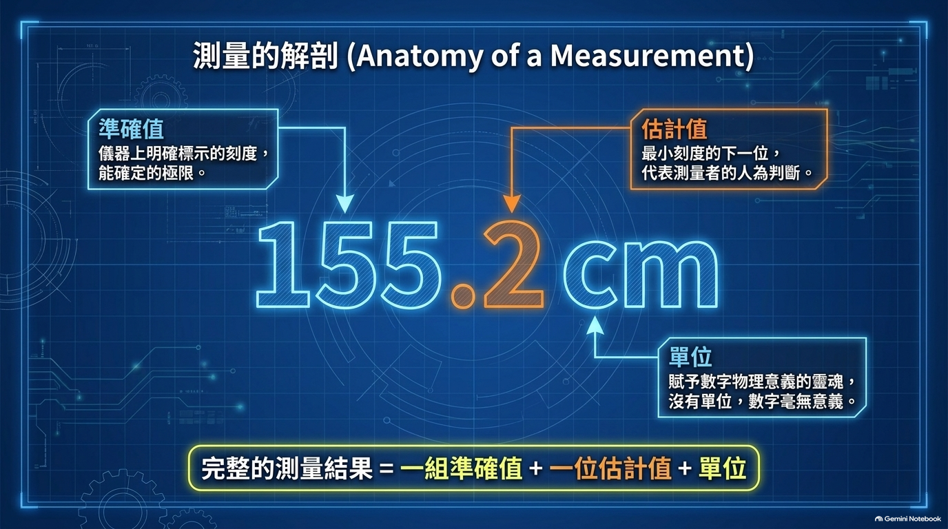 圖卡 F｜測量結果的結構